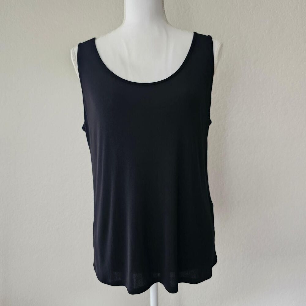 Eileen Fisher 100% Silk Jersey Stretch Tank Top